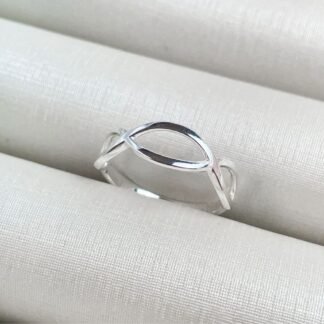 Anel infinito vazado