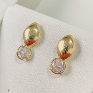 Brinco Base Texturizada com Zirconia