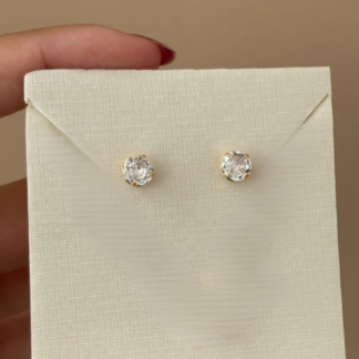 Brinco ponto de luz Zircônia